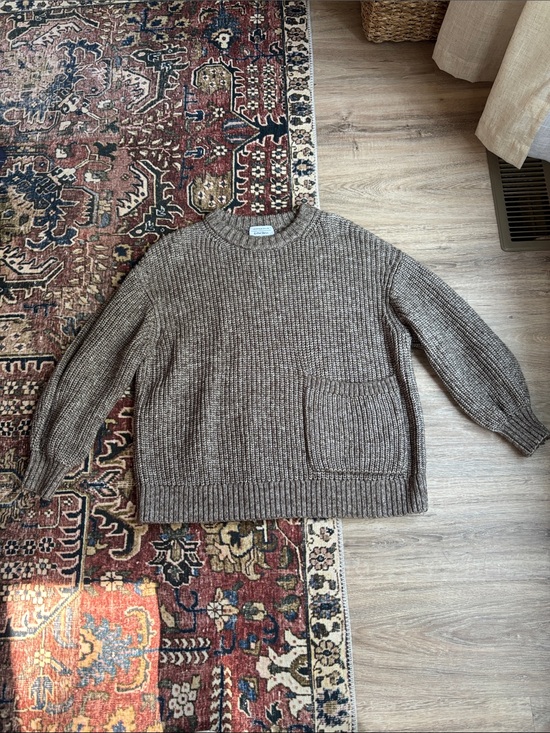 & Other Stories Sweaters - & Other Stories Chunky Knit Crewneck Sweater in Brown